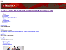 Tablet Screenshot of news.mediu.edu.my